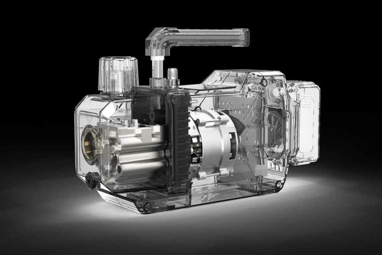 The structure of a rotary vane vacuum pump