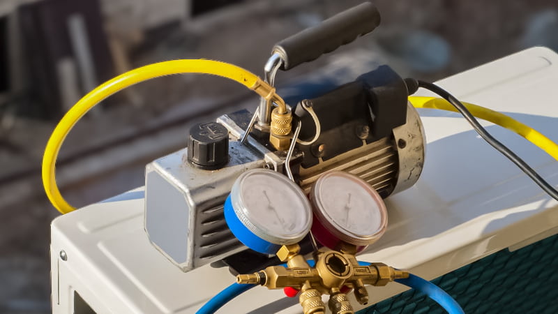 Connecting a HVAC Vacuum Pump