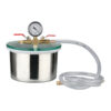 Tempered Glass Lid Vacuum Chamber in Stainless Steel