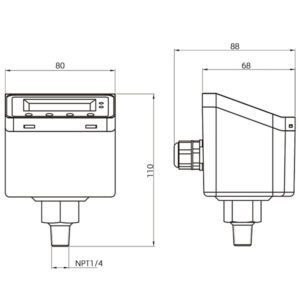 pressure controller size