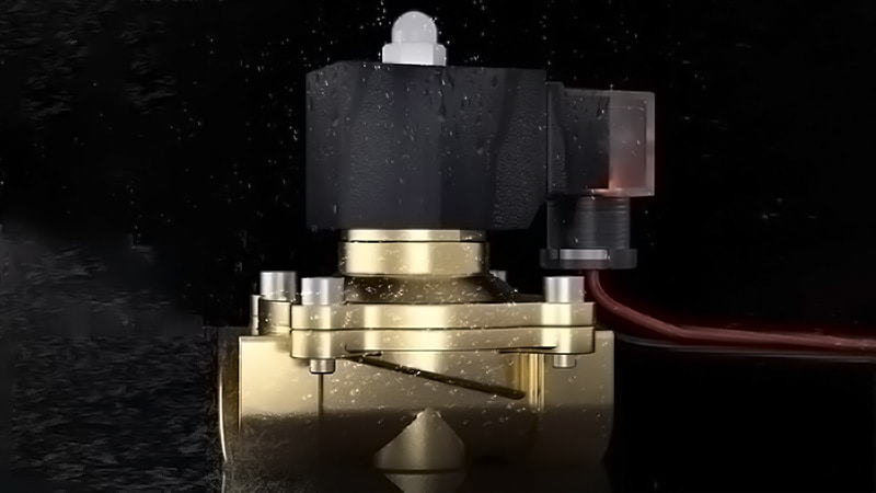 vacuum solenoid valve in focus