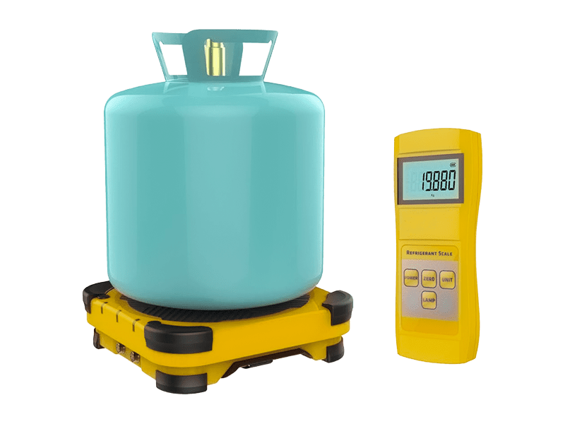 Weighing refrigerant digital scales