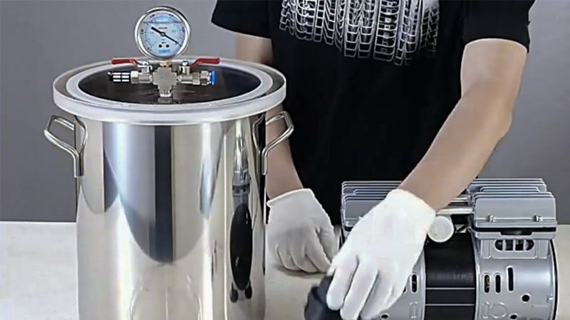 vacuum degassing chamber kit