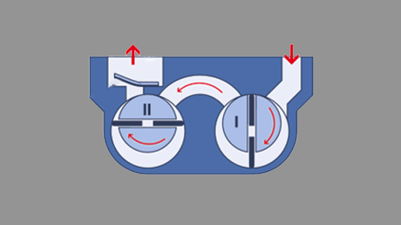 2-stage-vacuum-pump-structure