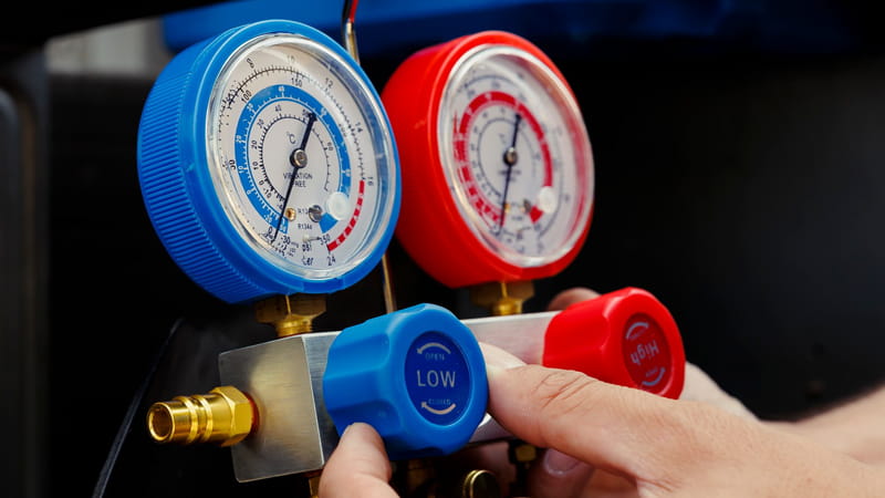 HVAC manifold gauge