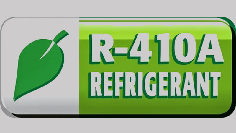 A close-up of a refrigerant tank's label, clearly showing the official 