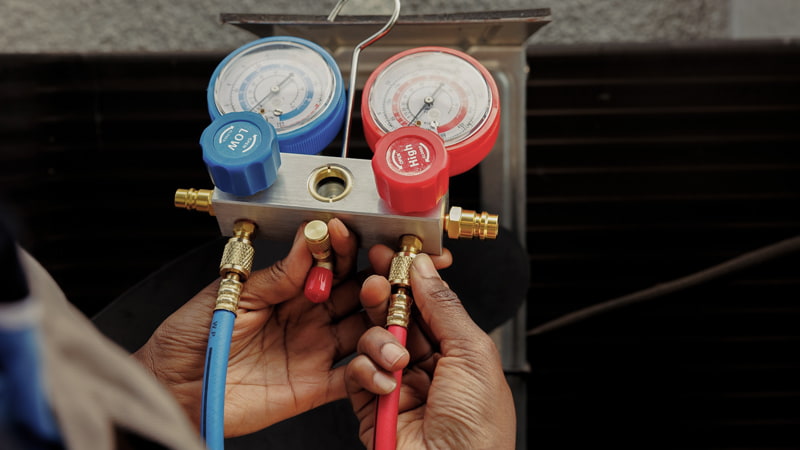 adjusting manifold gauge